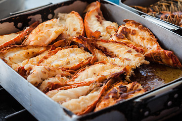 Image showing Fried lobsters