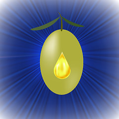 Image showing Green Olive