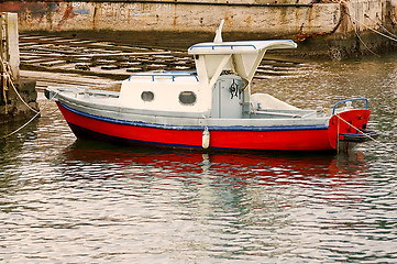 Image showing Moored Boat