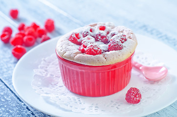 Image showing raspberry souffle