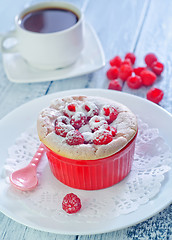 Image showing raspberry souffle