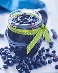 Image showing blueberry jam