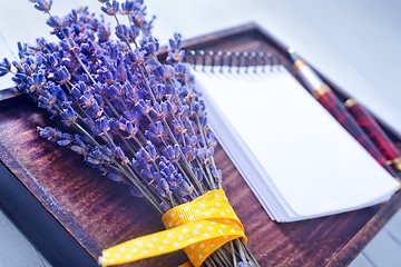 Image showing lavender on a table