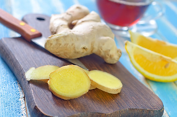 Image showing tea with ginger