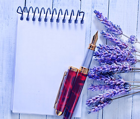 Image showing lavender on a table