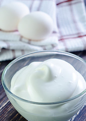 Image showing whipping eggs with cream