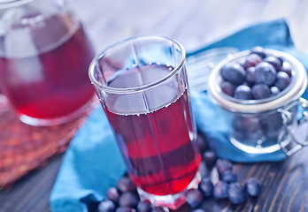 Image showing blueberry juice