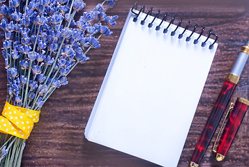 Image showing lavender on a table