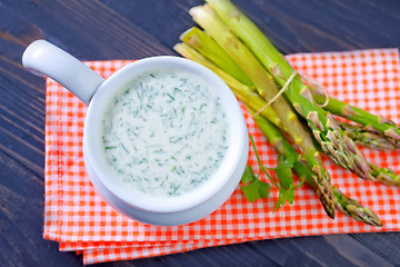 Image showing asparagus soup