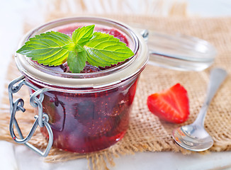 Image showing strawberry jam