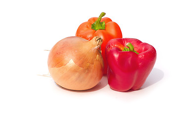 Image showing onion and peppers