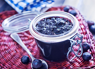 Image showing blueberry jam