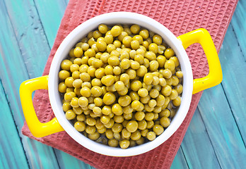 Image showing canned peas