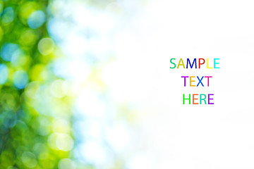 Image showing bokeh  background