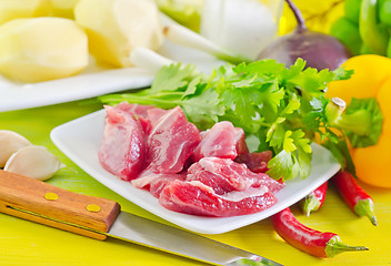 Image showing meat and vegetables