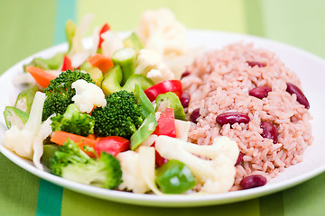 Image showing Caribbean Style Rice with Vegetables