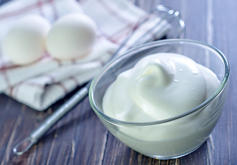 Image showing whipping eggs with cream