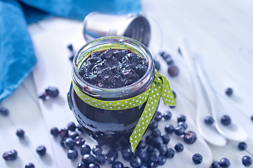 Image showing blueberry jam