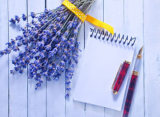 Image showing lavender on a table