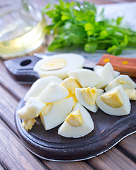 Image showing boiled eggs