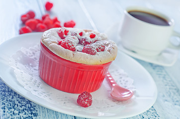 Image showing raspberry souffle