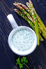 Image showing asparagus soup