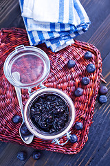 Image showing blueberry jam