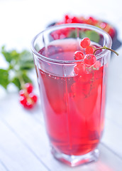 Image showing red currant juice