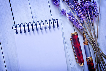 Image showing lavender on a table