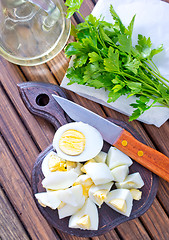 Image showing boiled eggs