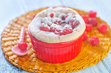 Image showing raspberry souffle