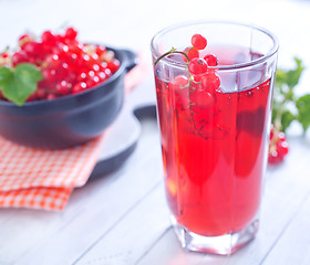 Image showing red currant juice