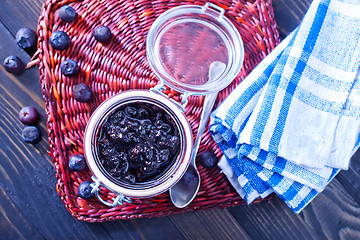 Image showing blueberry jam