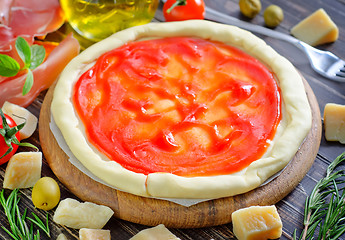 Image showing fresh pizza