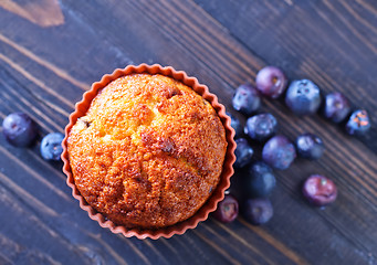 Image showing muffin with blueberry