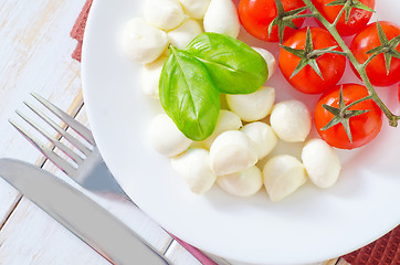 Image showing tomato and cheese