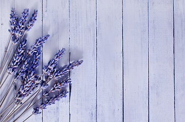 Image showing lavender on a table