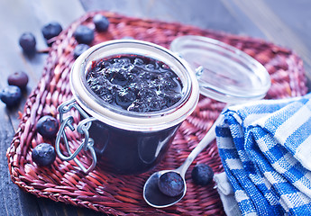 Image showing blueberry jam