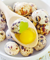 Image showing quail eggs