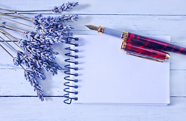 Image showing lavender on a table