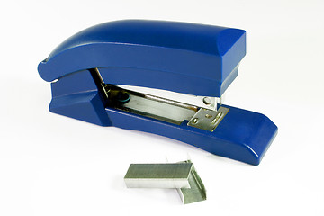 Image showing Blue Stapler