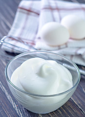 Image showing whipping eggs with cream