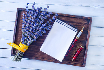 Image showing lavender on a table