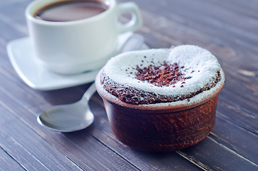 Image showing chocolate souffle