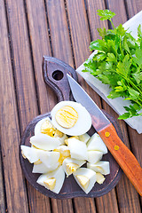 Image showing boiled eggs