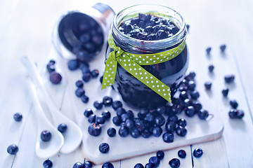 Image showing blueberry jam