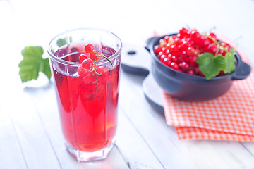 Image showing red currant juice