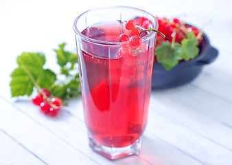 Image showing red currant juice