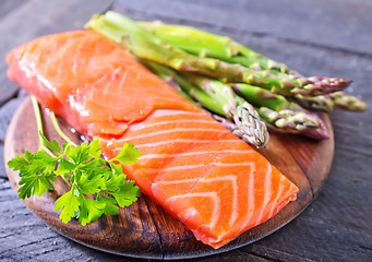 Image showing raw salmon