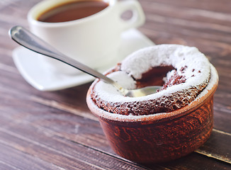 Image showing chocolate souffle